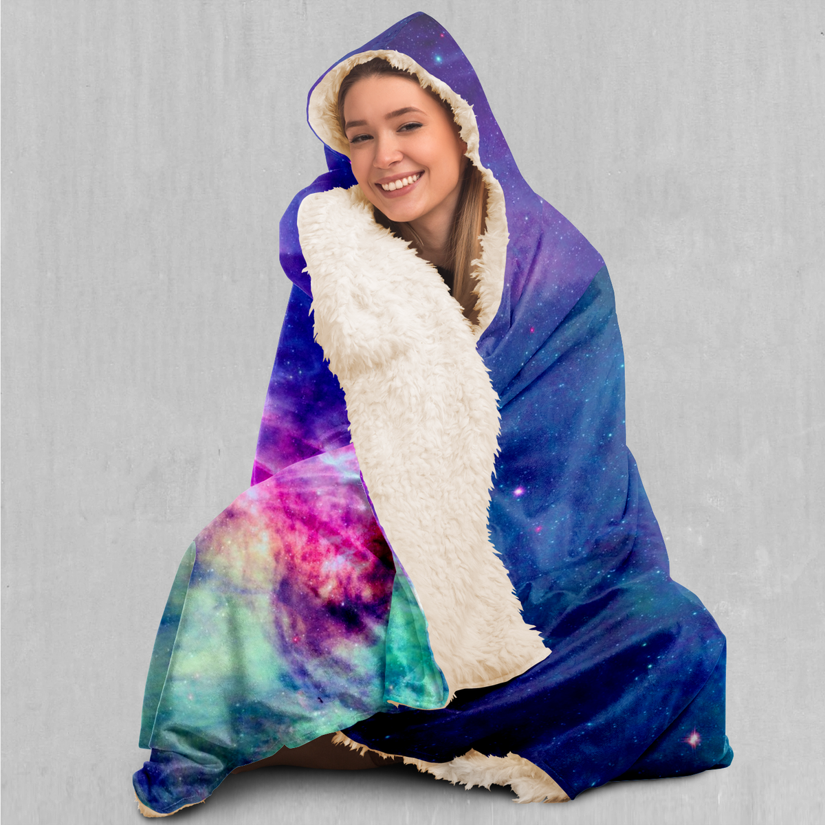 Frost Nebula Hooded Blanket