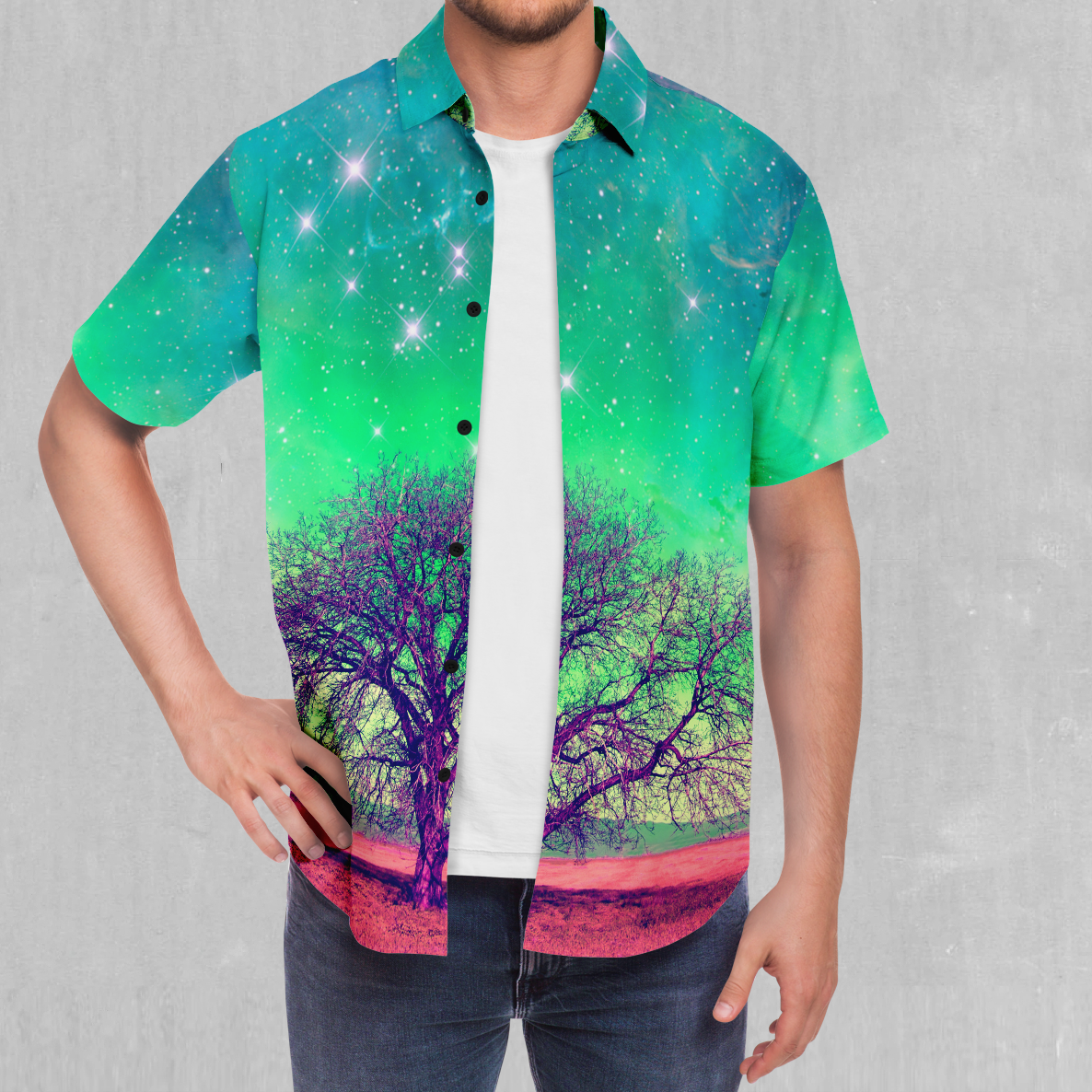 Galactic Essence Button Down Shirt