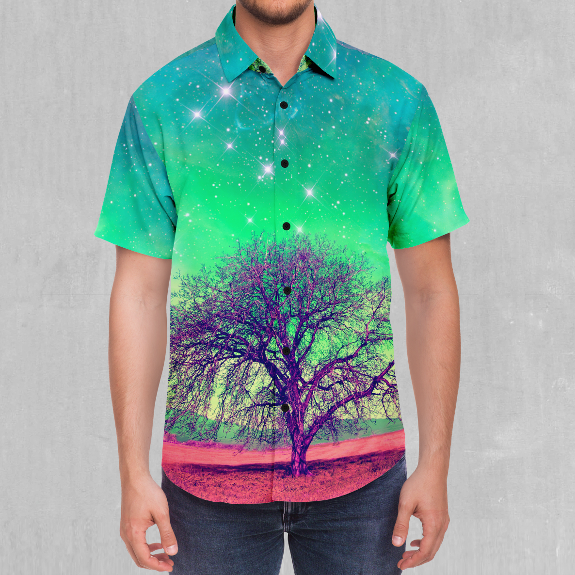 Galactic Essence Button Down Shirt