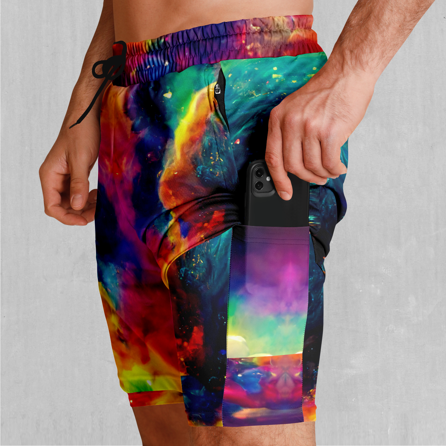Galactic Eye Men's 2 in 1 Shorts