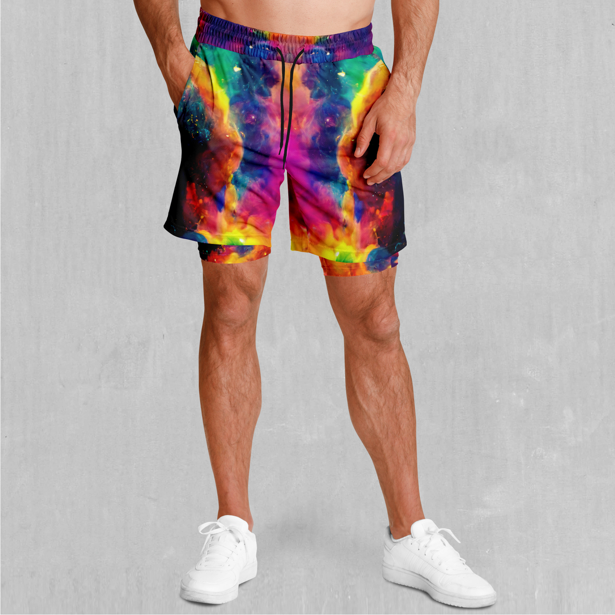 Galactic Eye Men's 2 in 1 Shorts