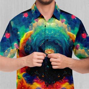 Galactic Eye Button Down Shirt