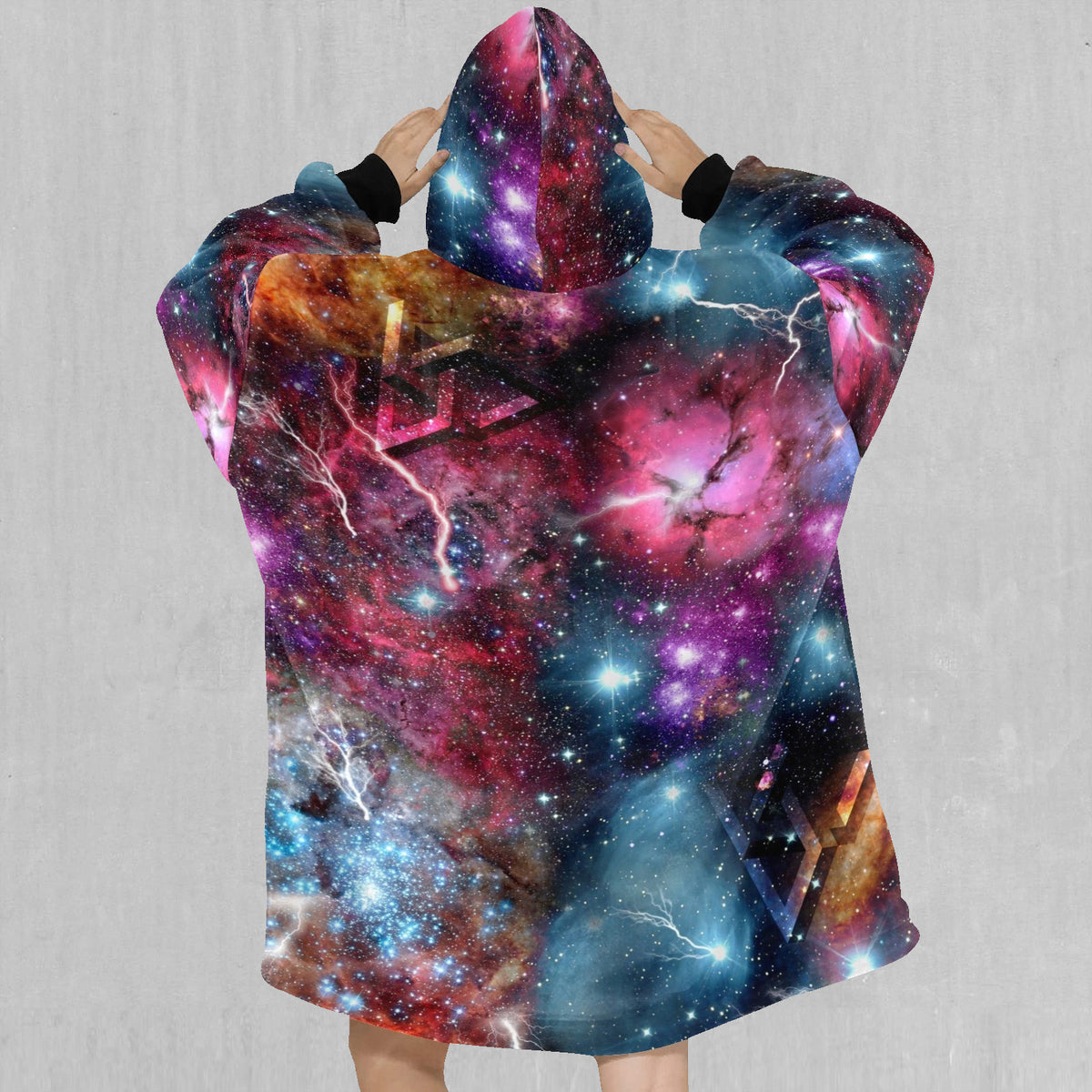 Galaxies Collide Blanket Hoodie