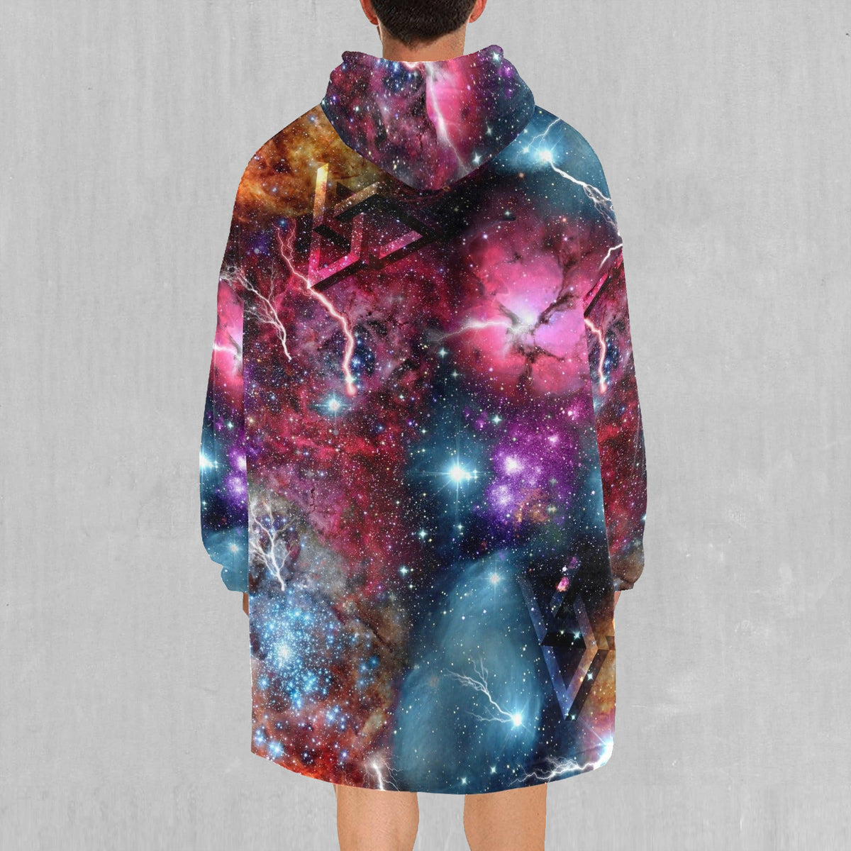Galaxies Collide Blanket Hoodie