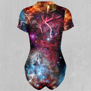 Galaxies Collide Short Sleeve Bodysuit