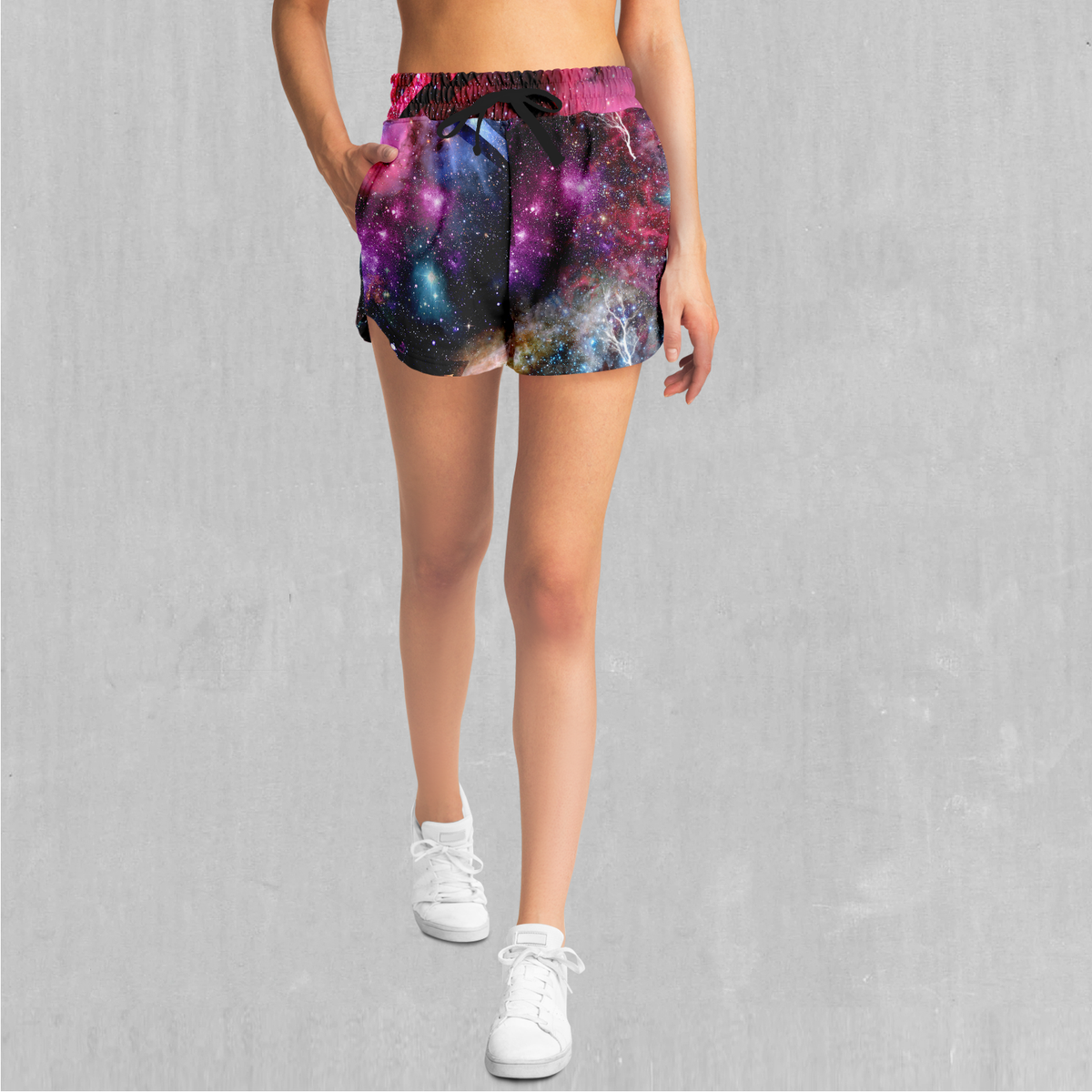 Galaxies Collide Women's Shorts