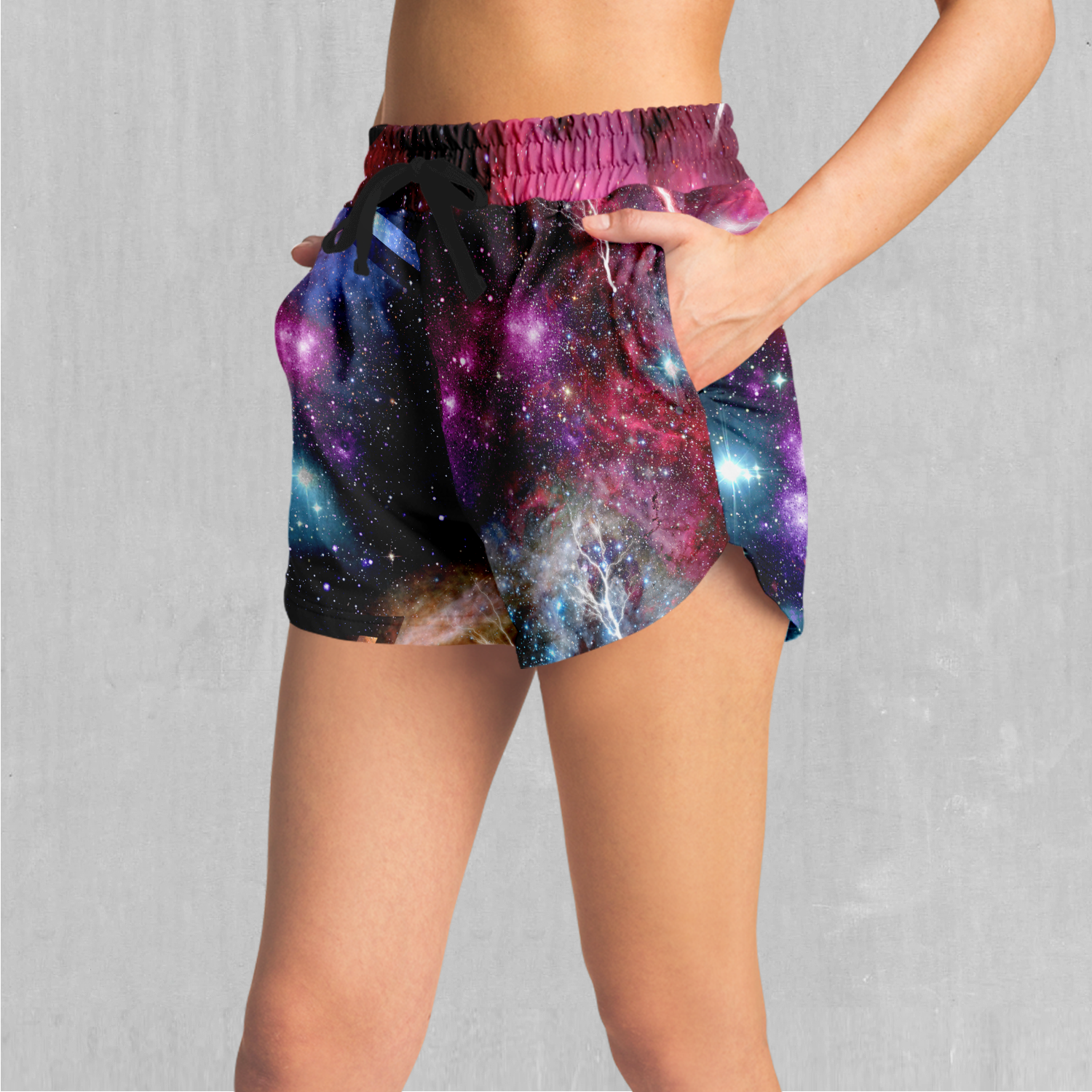 Galaxies Collide Women's Shorts