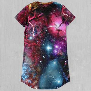 Galaxies Collide T-Shirt Dress
