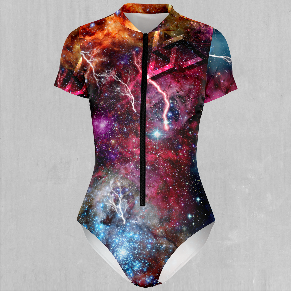 Galaxies Collide Short Sleeve Bodysuit