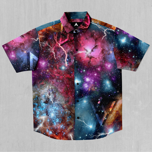 Galaxies Collide Button Down Shirt