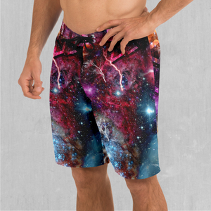 Galaxies Collide Board Shorts