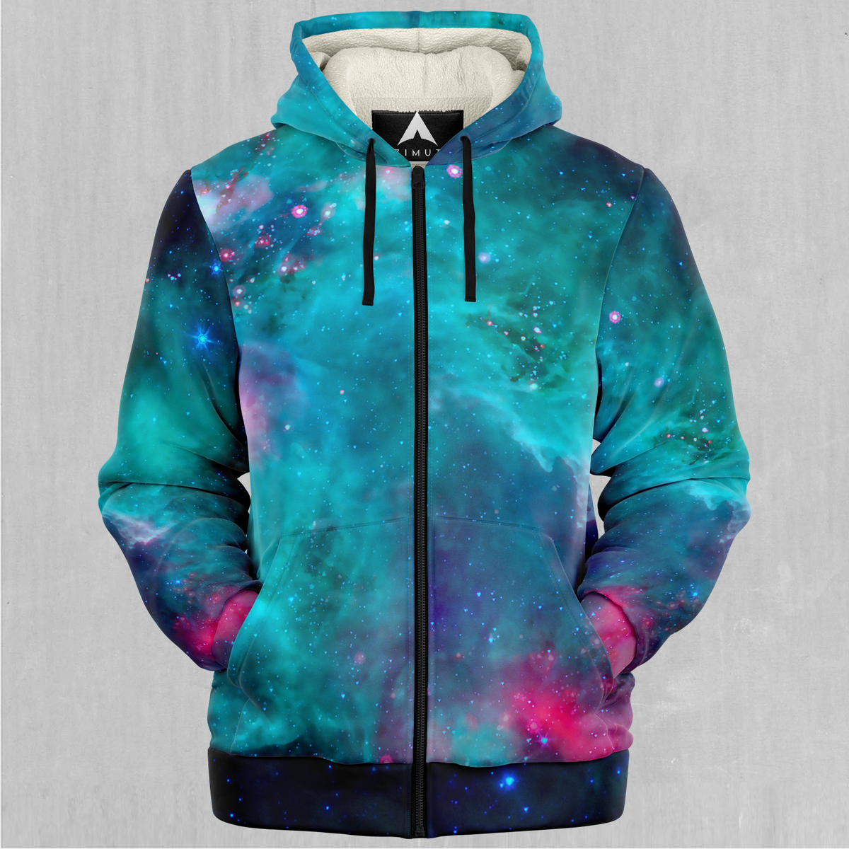 Galaxy Aurora Sherpa Hoodie