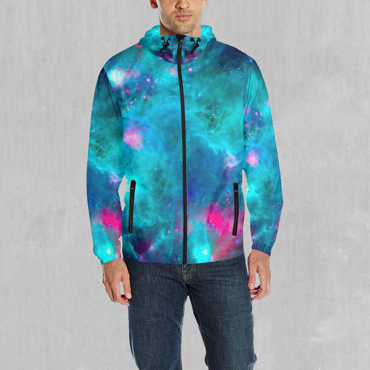 Galaxy Aurora Windbreaker