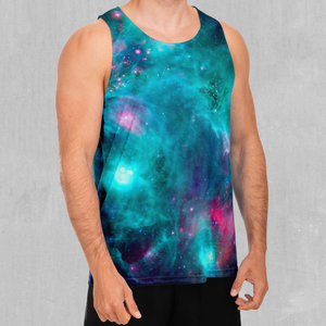 Galaxy Aurora Men's Tank Top - Azimuth Clothing