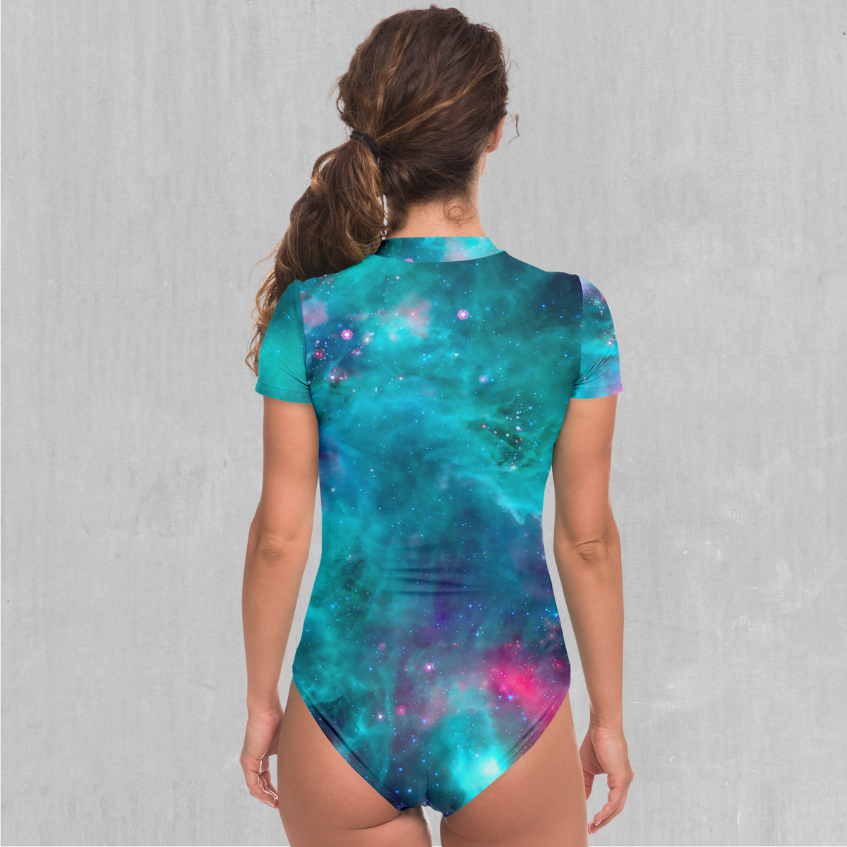 Galaxy Aurora Short Sleeve Bodysuit