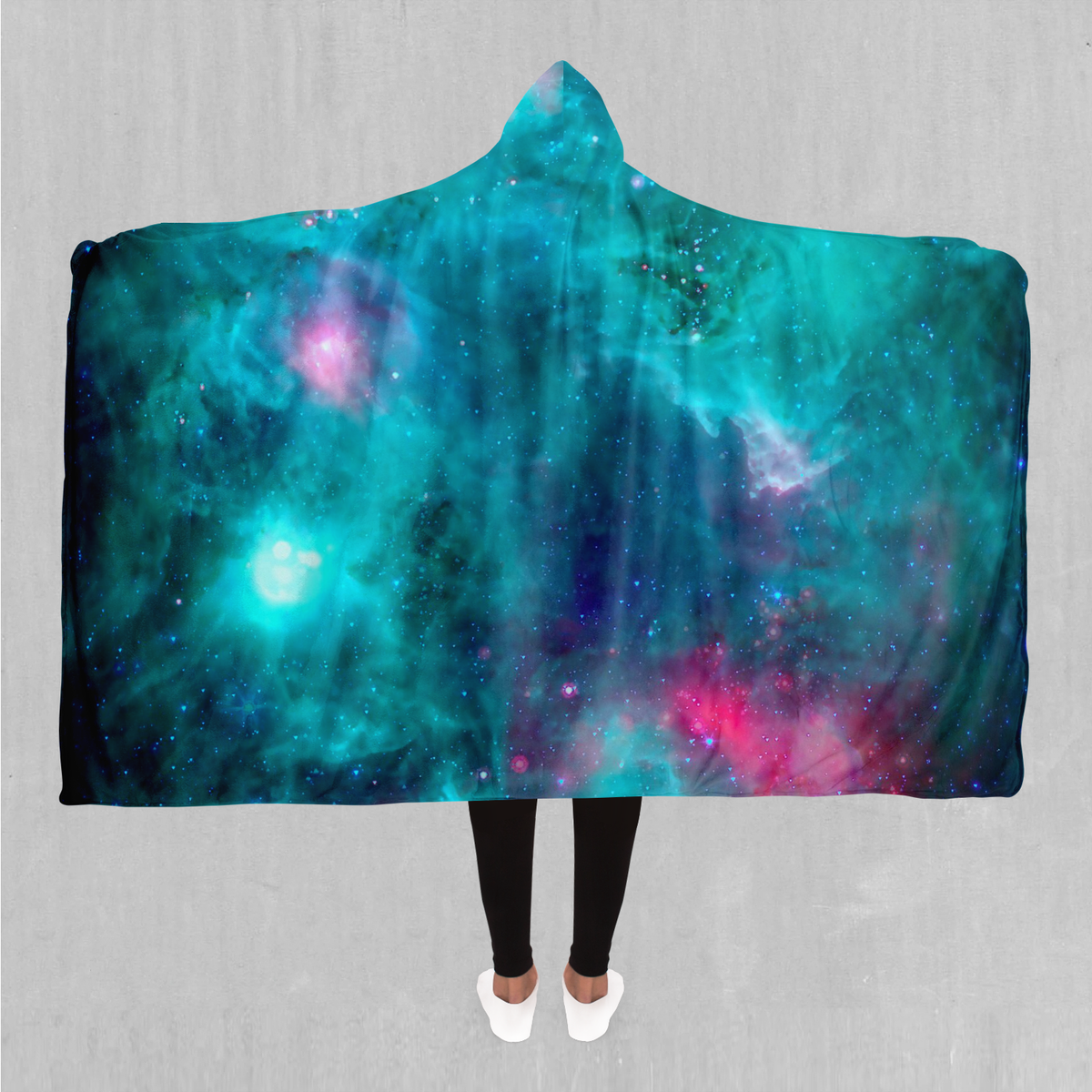 Galaxy Aurora Hooded Blanket - Azimuth Clothing