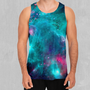 Galaxy Aurora Men's Tank Top - Azimuth Clothing
