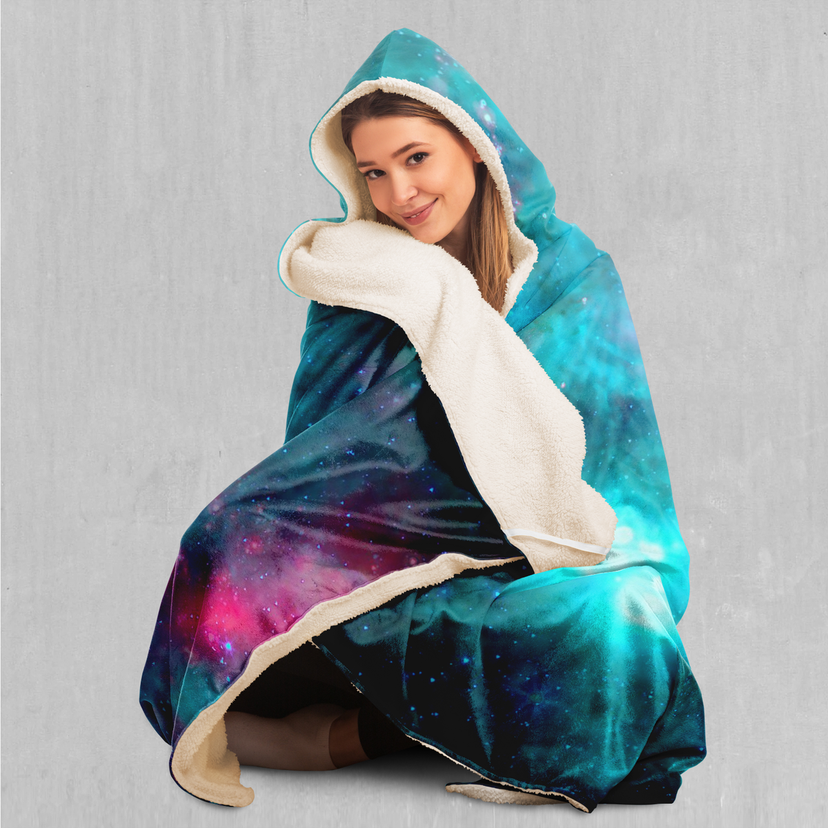 Galaxy Aurora Hooded Blanket - Azimuth Clothing