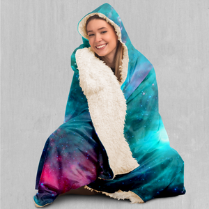 Galaxy Aurora Hooded Blanket - Azimuth Clothing