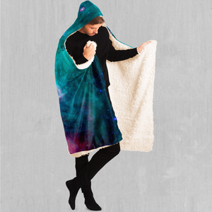 Galaxy Aurora Hooded Blanket - Azimuth Clothing