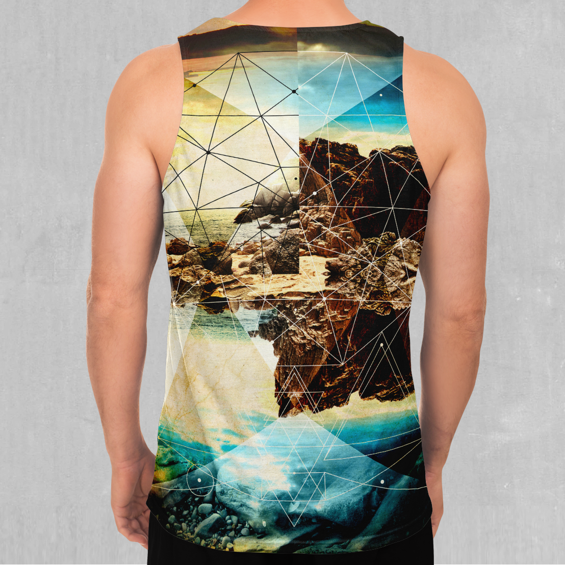 Geometric Shores Men's Tank Top