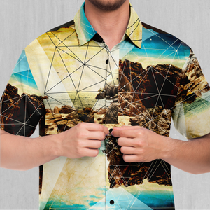 Geometric Shores Button Down Shirt