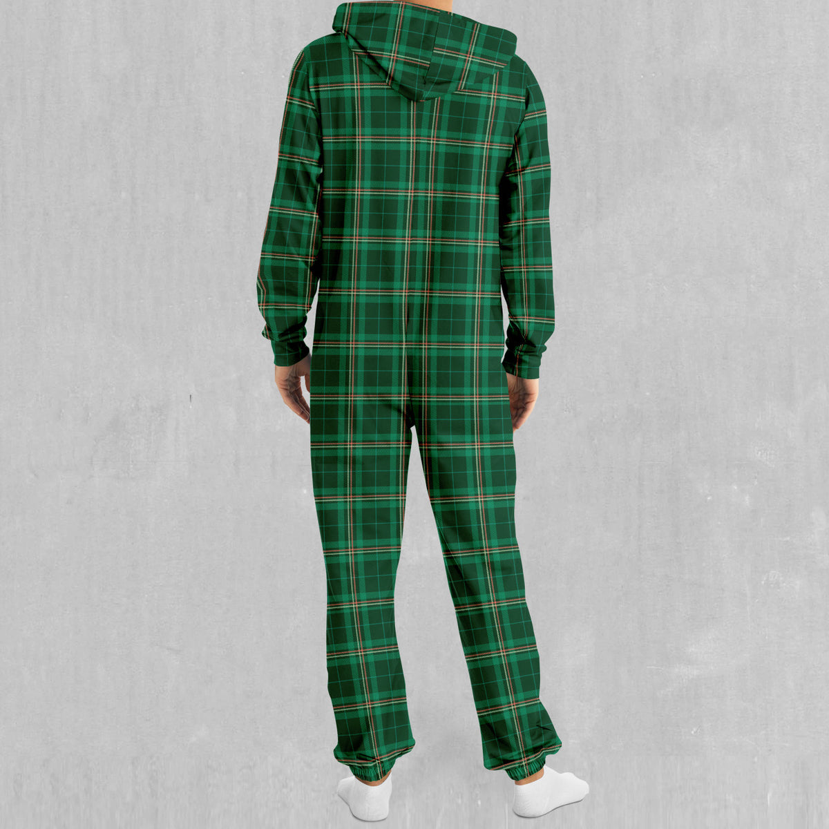 Green Plaid Jumpsuit