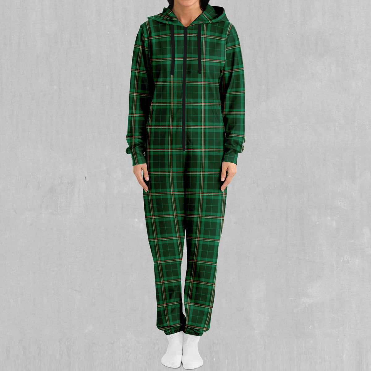 Green Plaid Jumpsuit