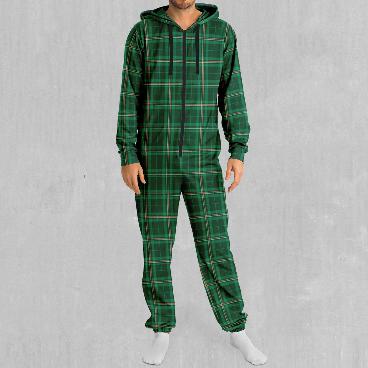 Green Plaid Jumpsuit
