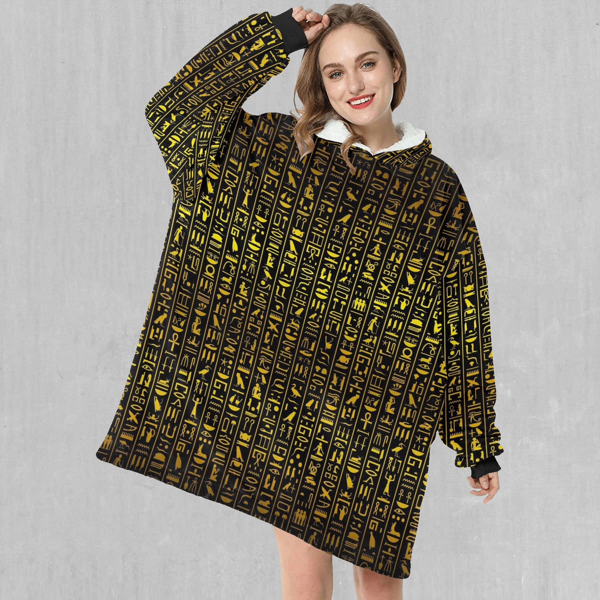Hieroglyphics Blanket Hoodie