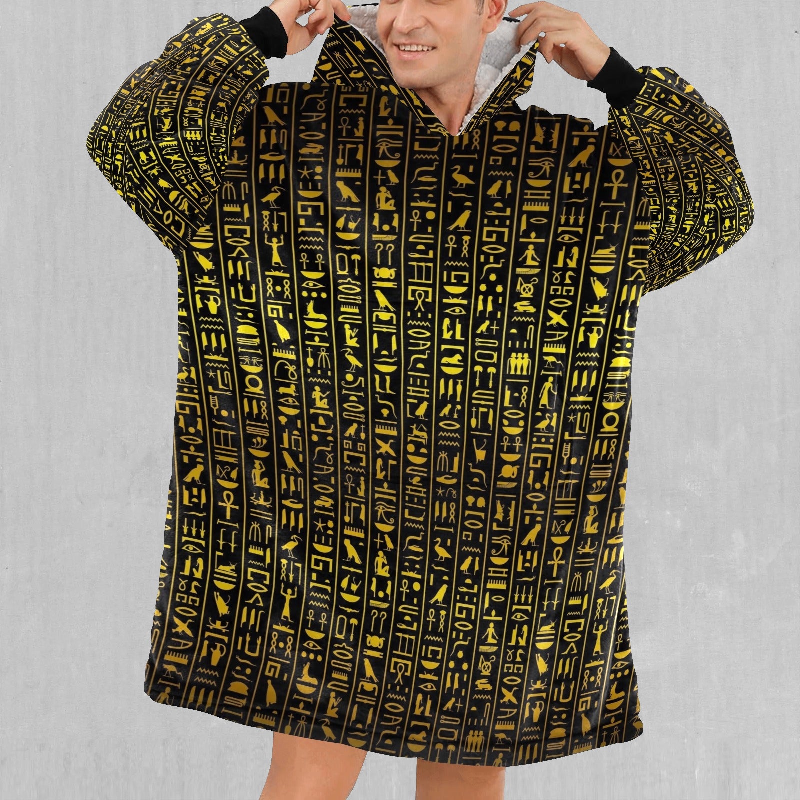 Hieroglyphics Blanket Hoodie