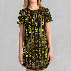Hieroglyphics T-Shirt Dress
