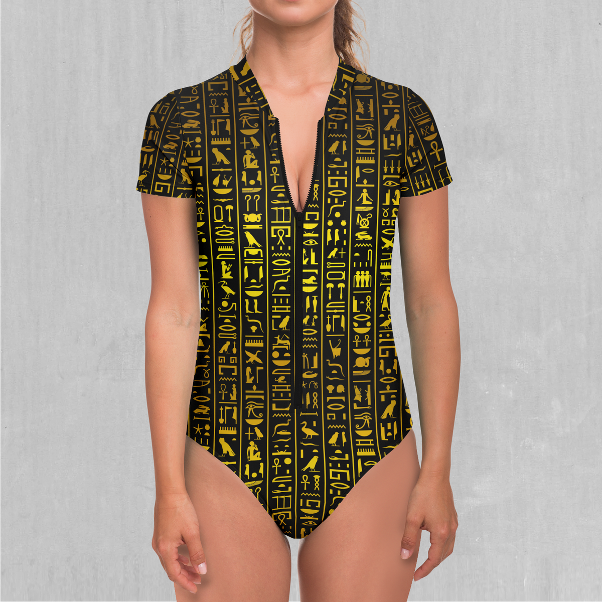Hieroglyphics Short Sleeve Bodysuit