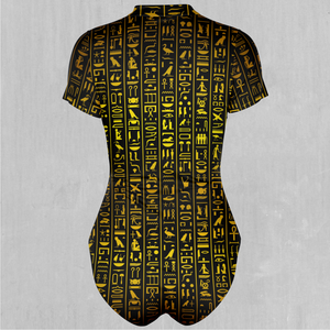 Hieroglyphics Short Sleeve Bodysuit