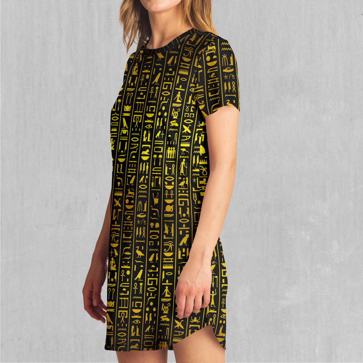 Hieroglyphics T-Shirt Dress