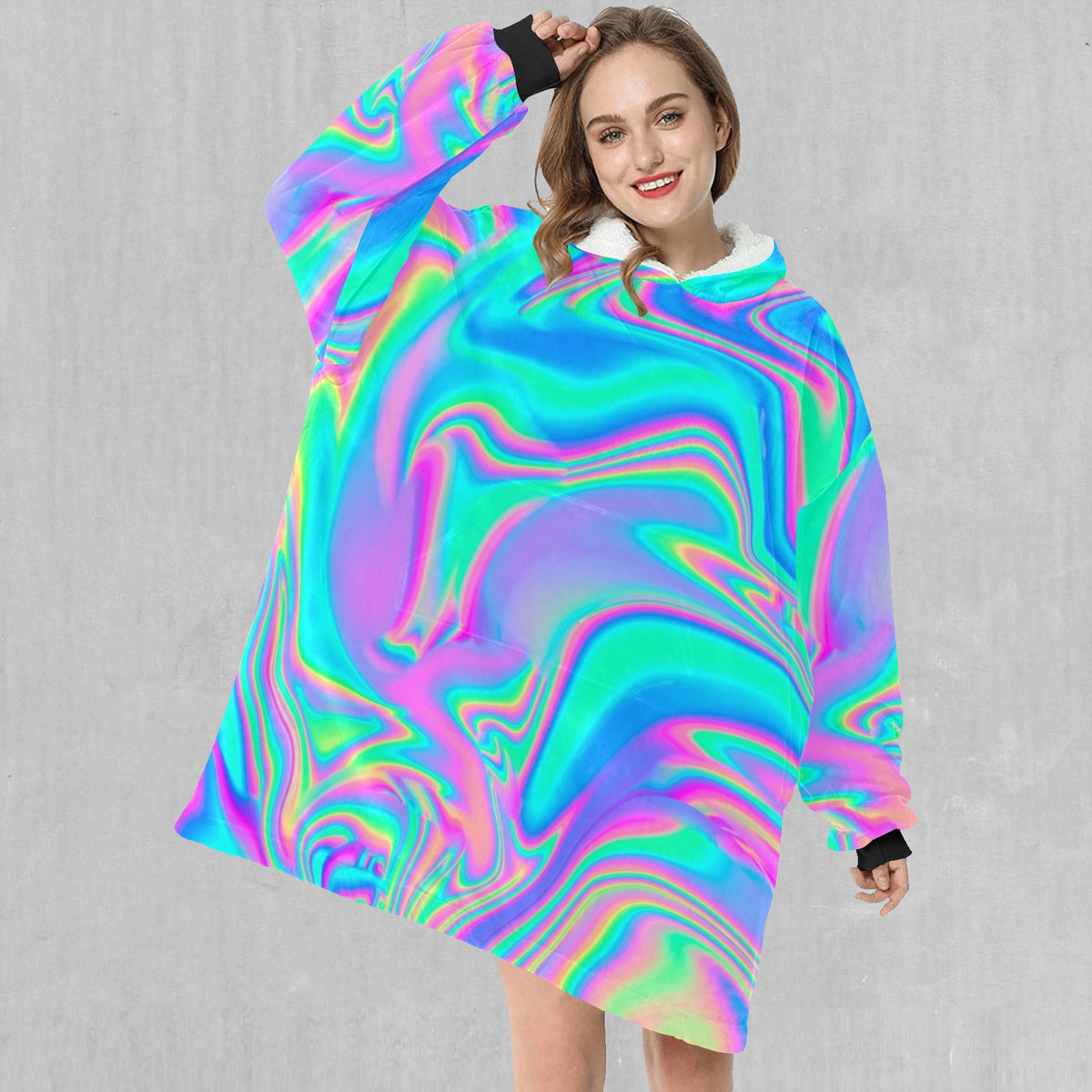 Holographic Blanket Hoodie