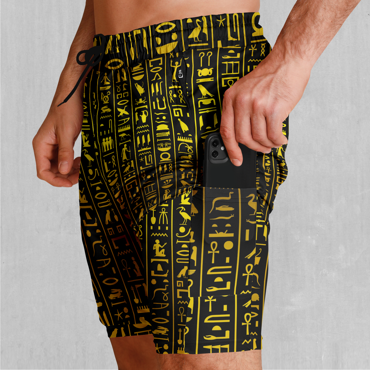 Hieroglyphics Men's 2 in 1 Shorts