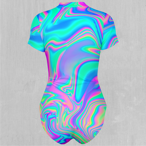 Holographic Short Sleeve Bodysuit