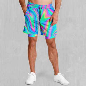Holographic Men's 2 in 1 Shorts