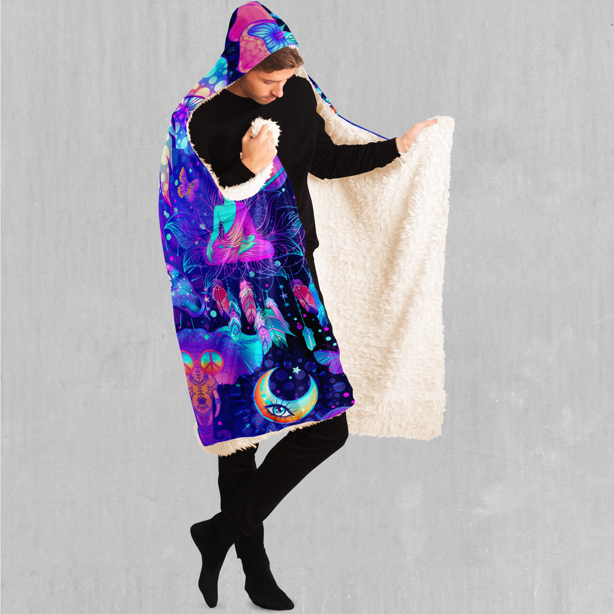 Psycho Luminescence Hooded Blanket