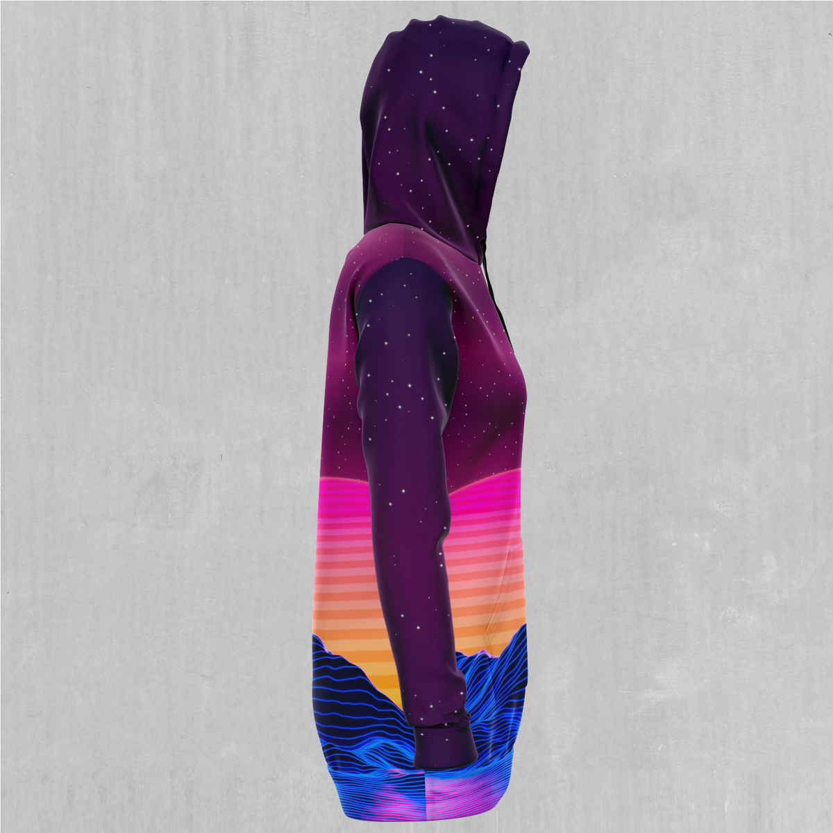 Radial Glow Hoodie Dress