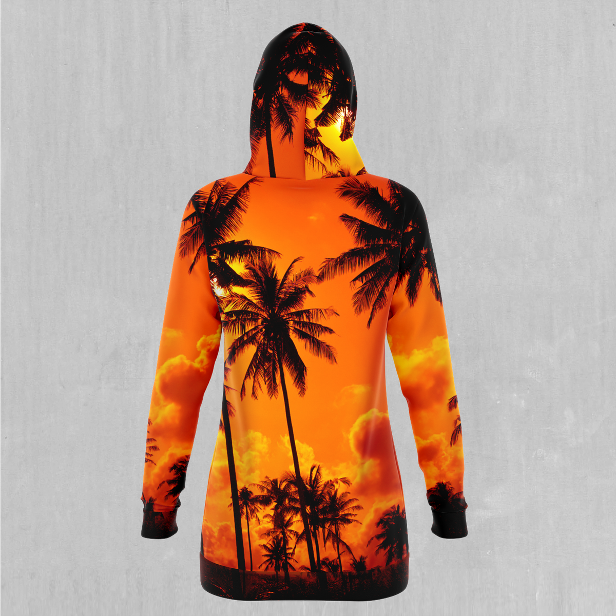 Lush Sunset Hoodie Dress