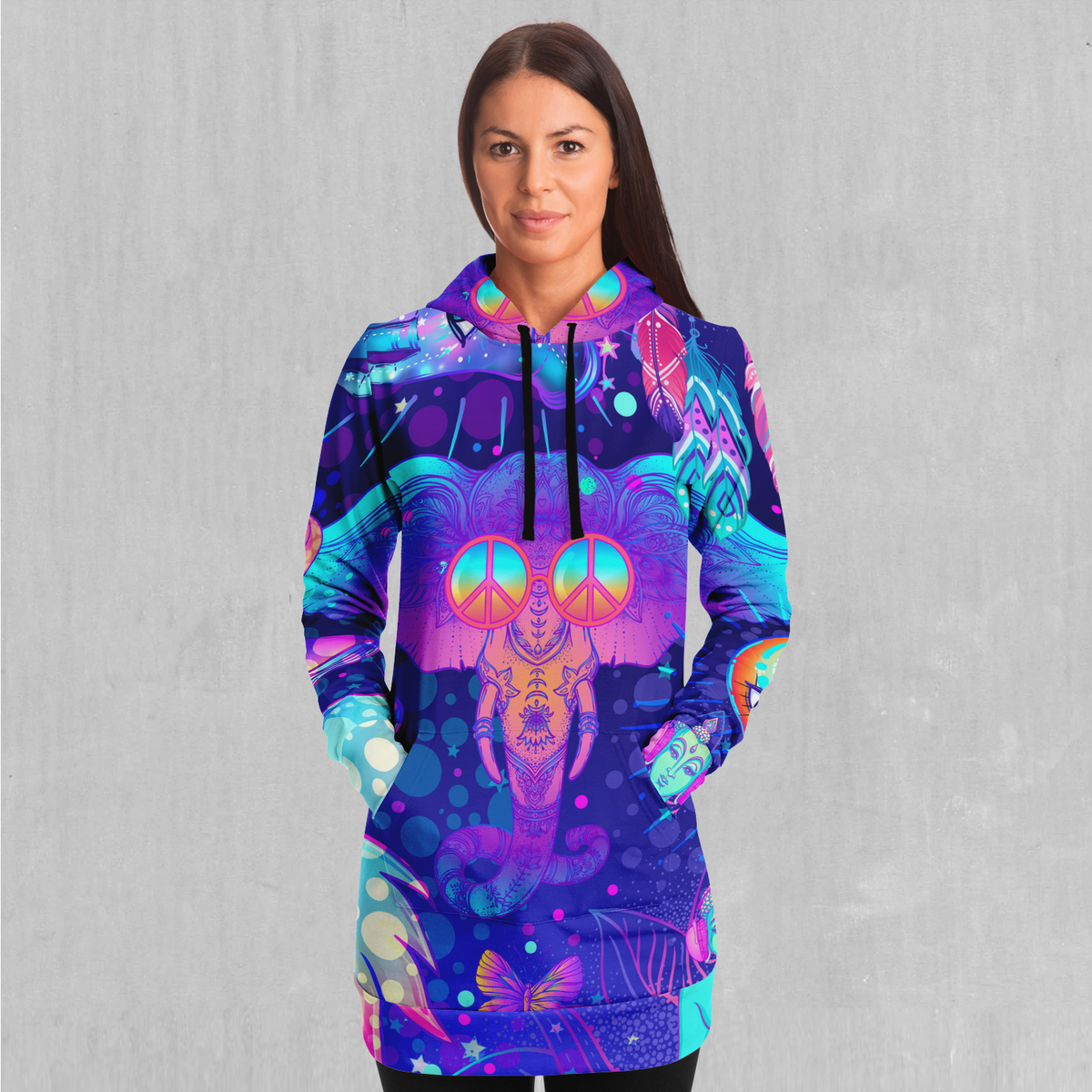 Psycho Luminescence Hoodie Dress