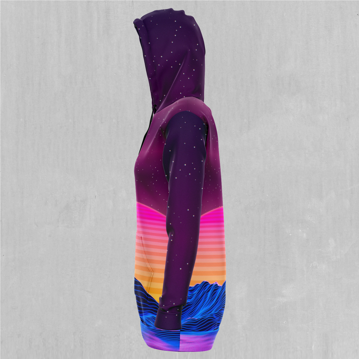 Radial Glow Hoodie Dress