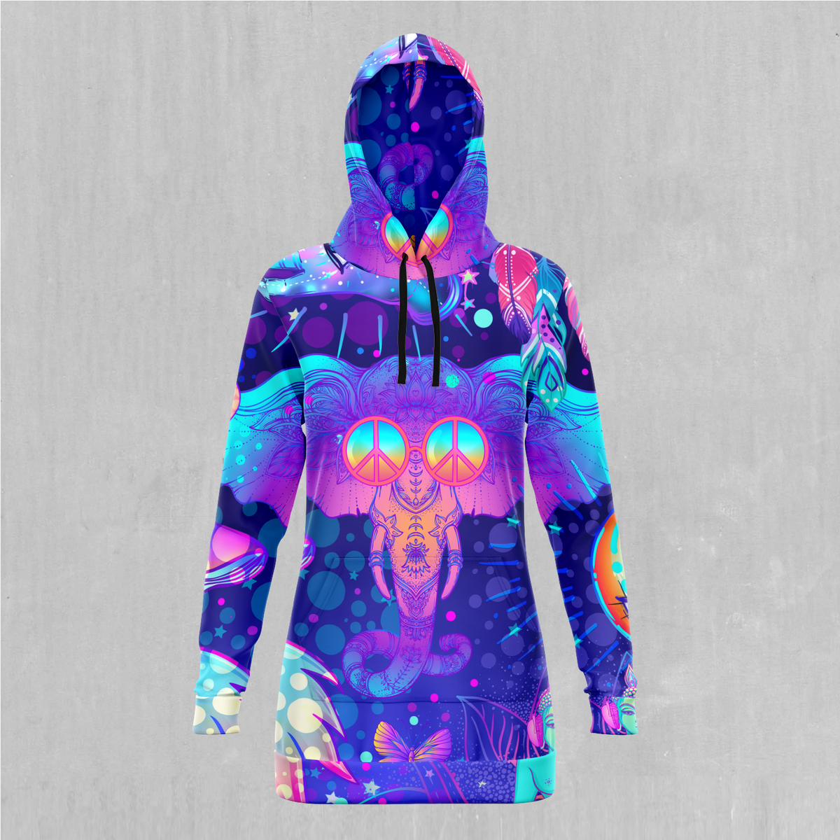 Psycho Luminescence Hoodie Dress