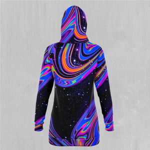 Chromatic Cosmos Hoodie Dress