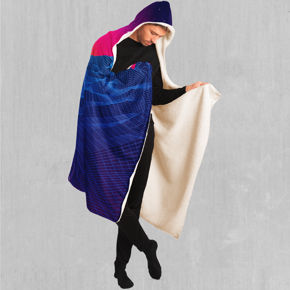 Into The Sunset Hooded Blanket