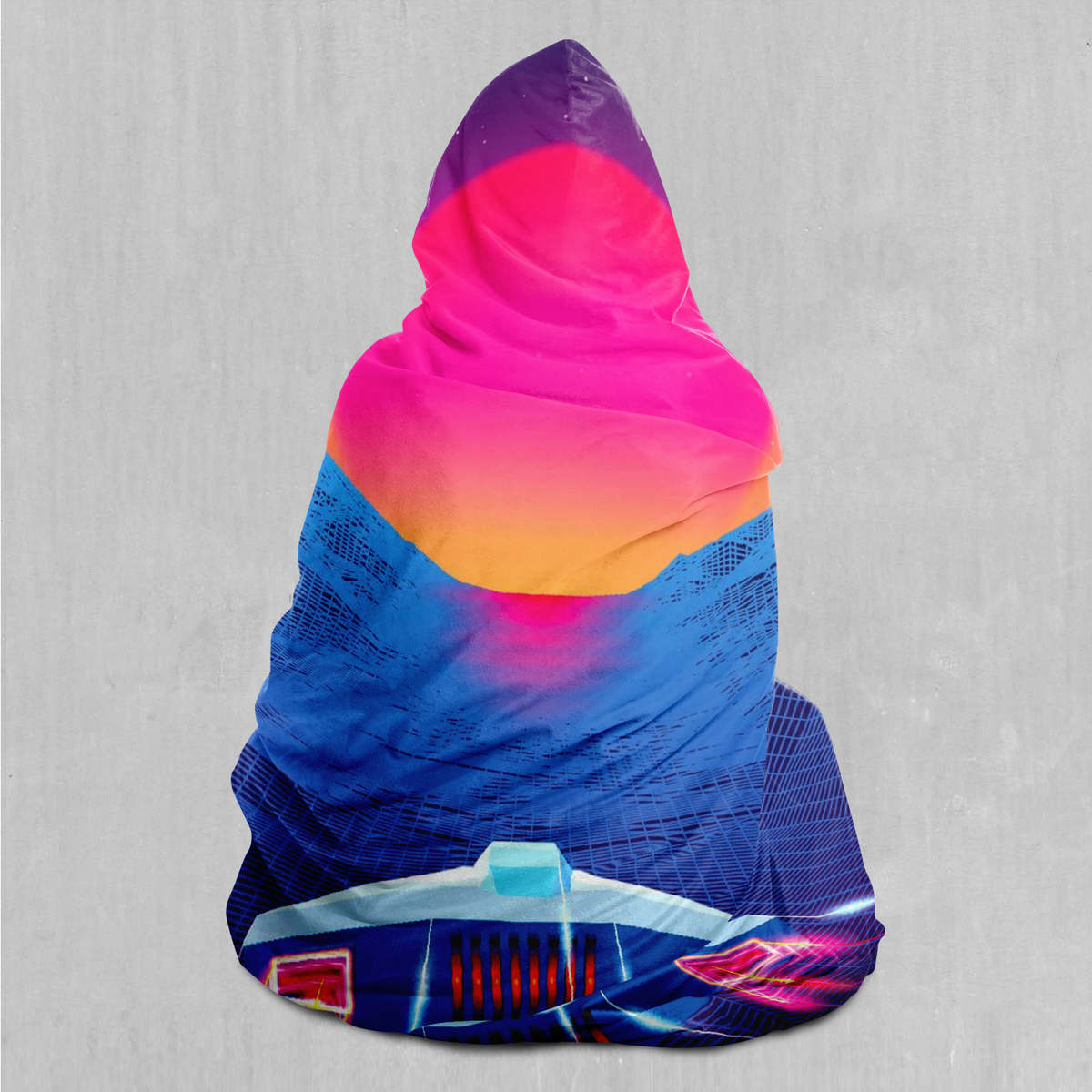 Into The Sunset Hooded Blanket