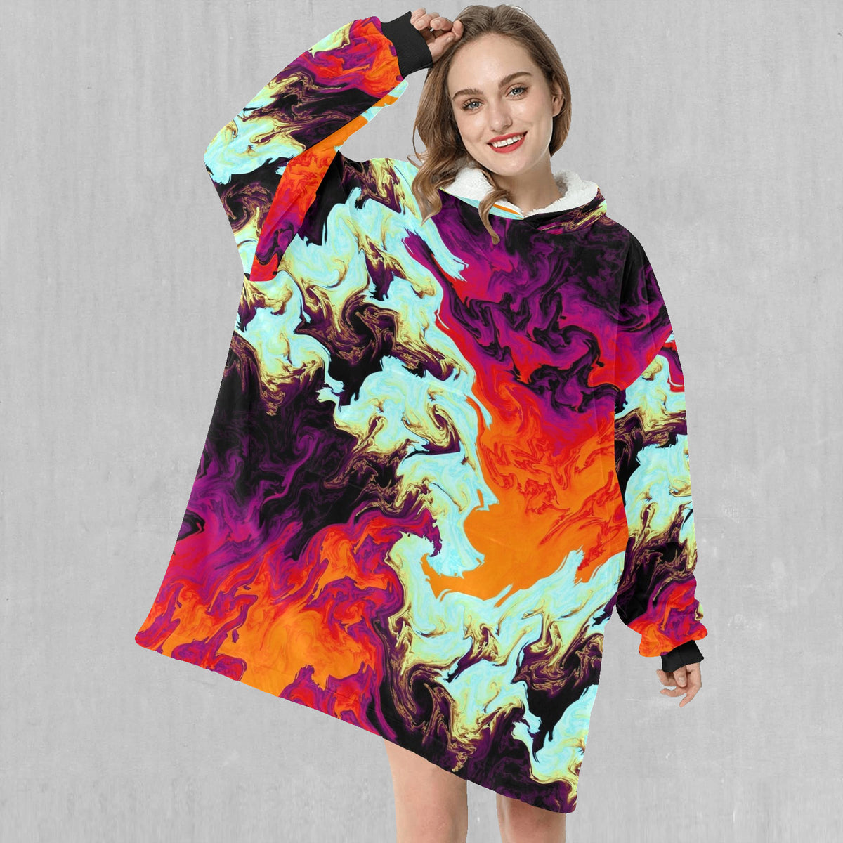 Lava Bath Blanket Hoodie