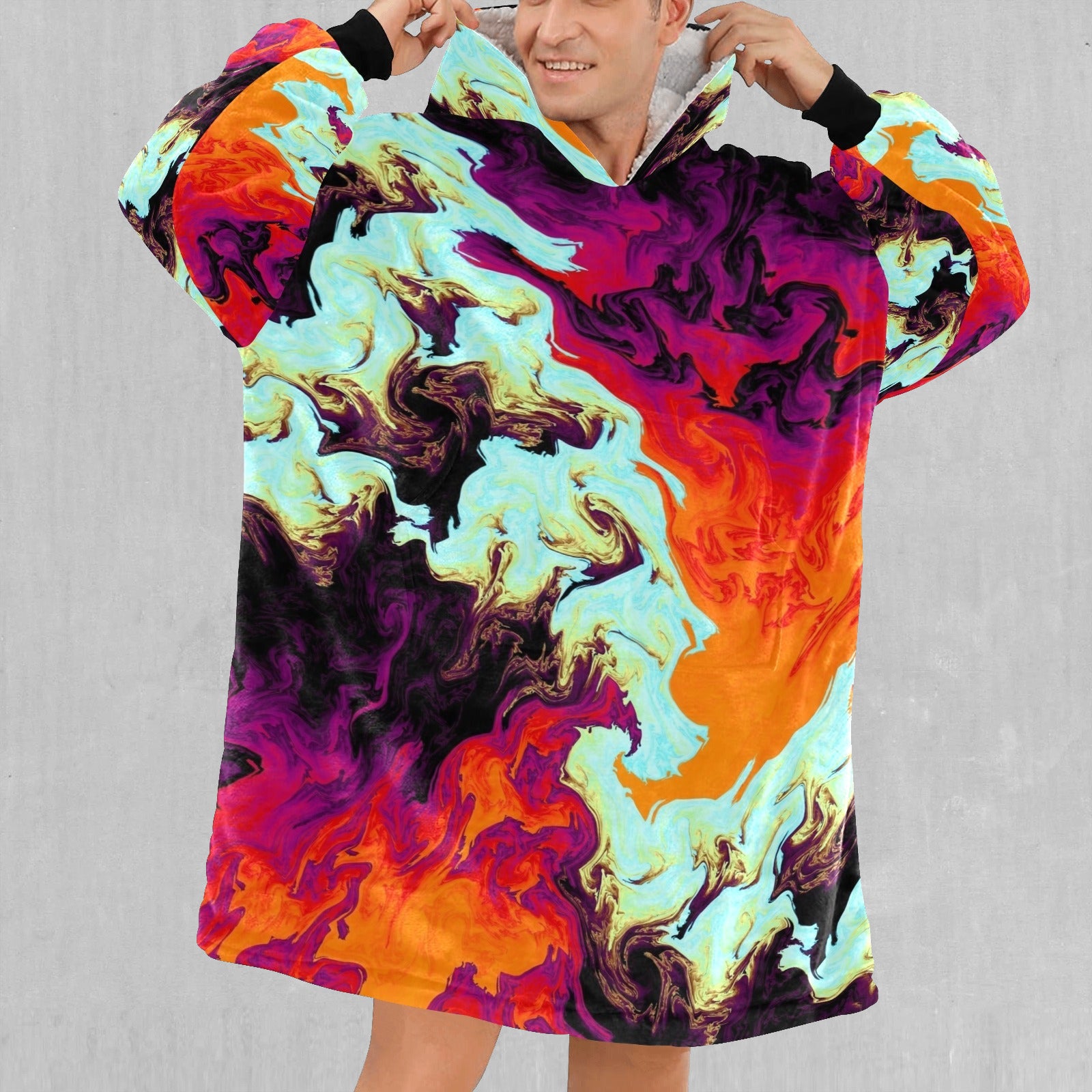 Lava Bath Blanket Hoodie